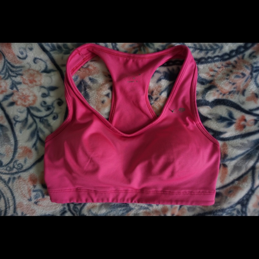 Pink Padded Sports Bra